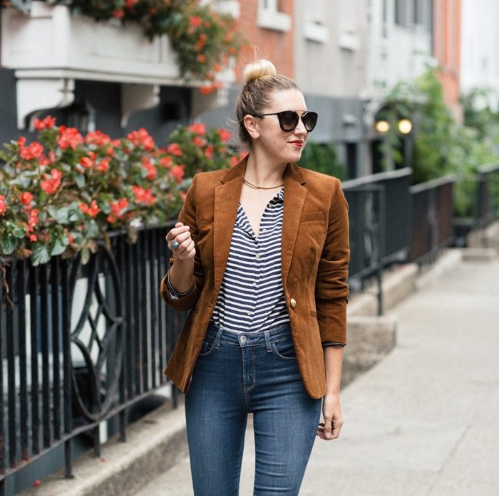 j crew corduroy blazer womens