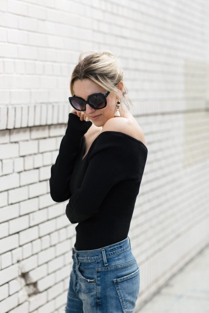 & other stories off shoulder top